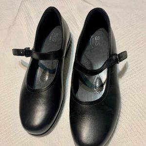 SAS Black Mary Jane Loafers